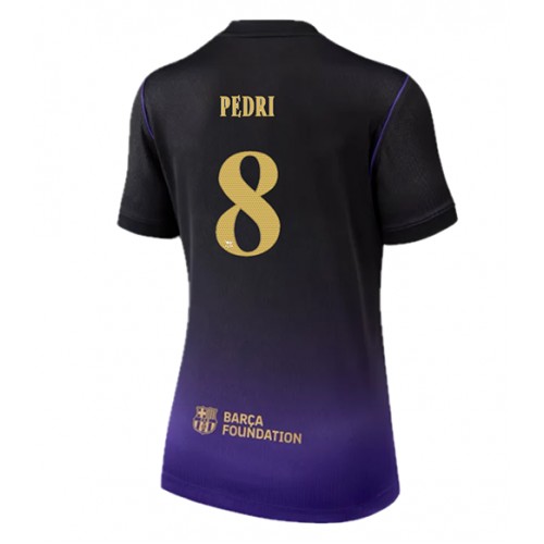 Stroje piłkarskie Barcelona Pedri Gonzalez #8 Koszulka Wyjazdowej dla damskie 2026-27 Krótki Rękaw